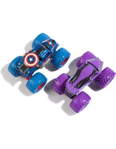 Monster Jam Veicoli 2 pack 1:64 Marvel Capitan...