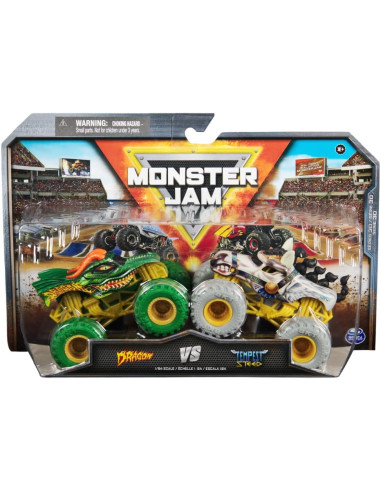 Monster Jam Veicoli 2 pack 1:64 Dragon vs...