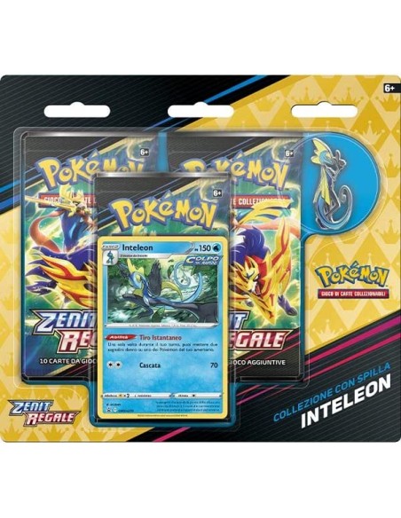 Pokémon collezione spilla Rillaboom, Cinderance o Inteleon Zenit Regale