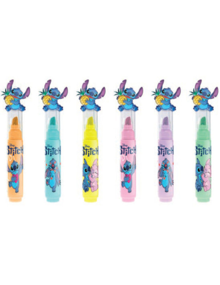 Seven - Evidenziatore con Topper Lilo e Stitch colori ass.ti
