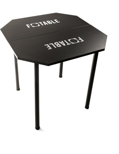 Tavolo ottagonale con gambe e sacca