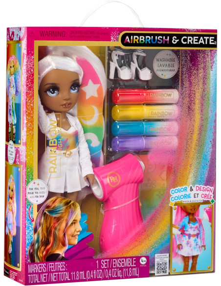 Rainbow High Air Brush e Create Grey Eyes