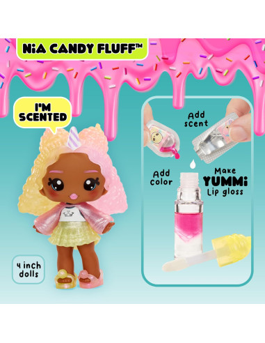 Yummiland Lip Gloss Doll Nia Candy Fluff