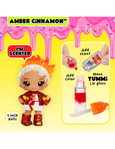 Yummiland Lip Gloss Doll Amber Cinnamon
