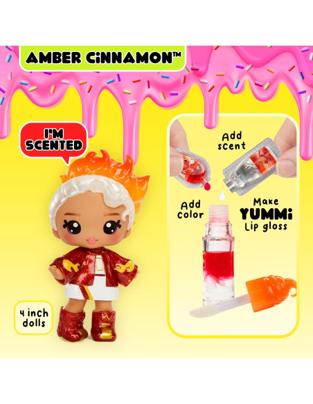 Yummiland Lip Gloss Doll Amber Cinnamon