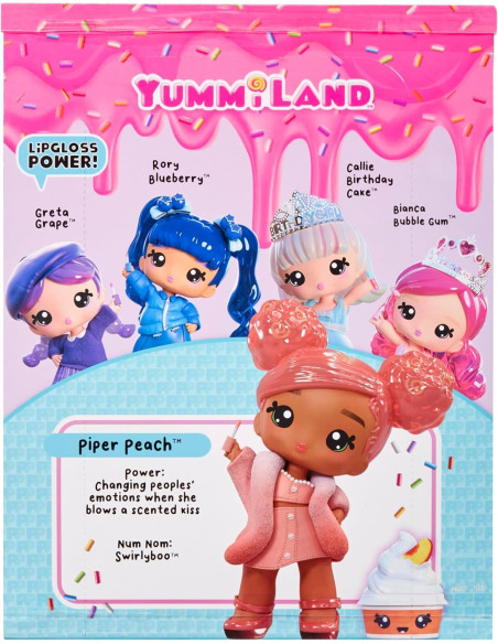 Yummiland Large Doll e Lipgloss Pet - Piper Peach