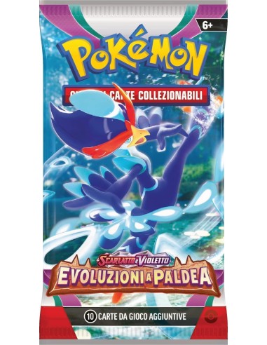 Pokémon scarlatto e violetto Evoluzioni a Paldea busta 10 carte