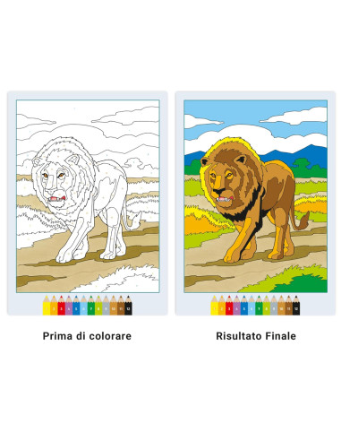 Album da colorare Animali pericolosi