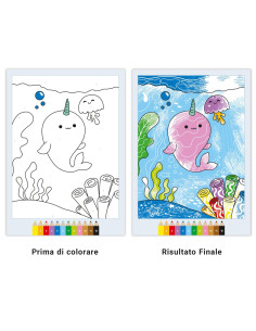 Album da colorare carta magica Deliziosi amici Kawaii 2