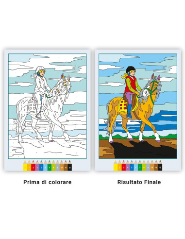 Album da colorare Cavalli da sogno