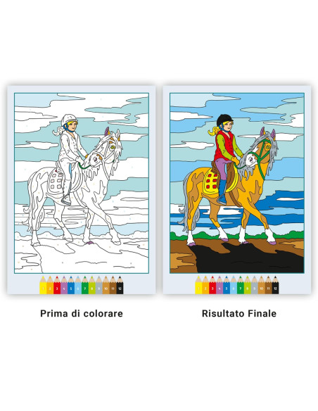 Album da colorare Cavalli da sogno