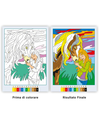 Album da colorare Cavalli da sogno