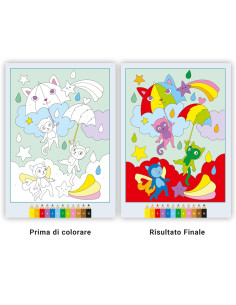 Album da colorare La fantastica terra arcobaleno 2