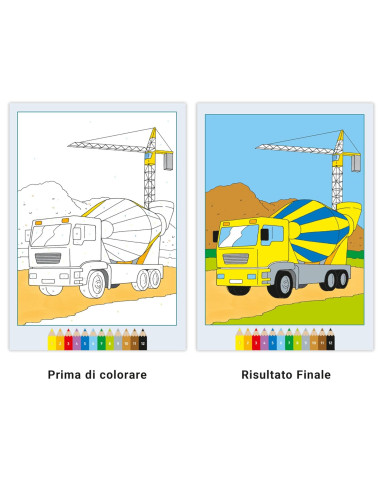 Album da colorare Ruggenti Veicoli