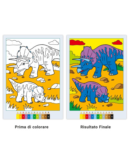 Album da colorare Spaventosi Dinosauri