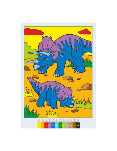 Album da colorare Spaventosi Dinosauri