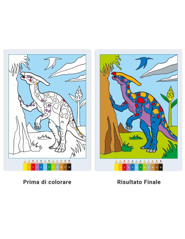 Album da colorare Spaventosi Dinosauri