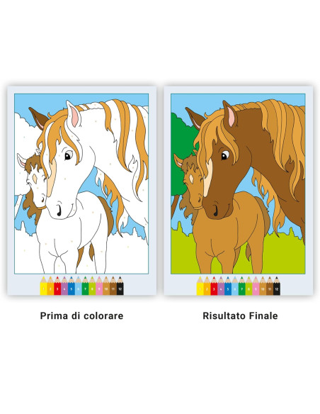Album da colorare Teneri Cavalli