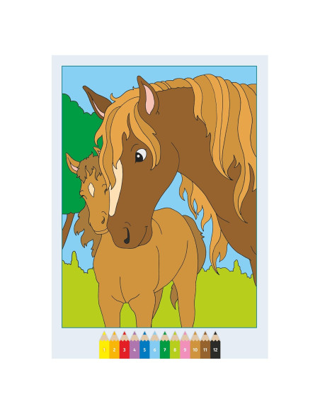 Album da colorare Teneri Cavalli