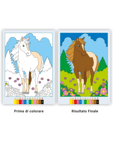 Album da colorare Teneri Cavalli