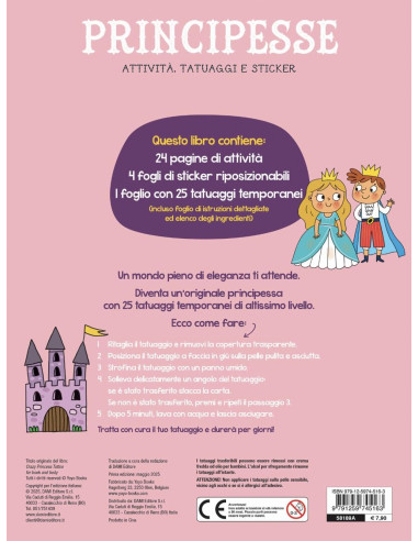 Attività, tatuaggi e stickers Principesse