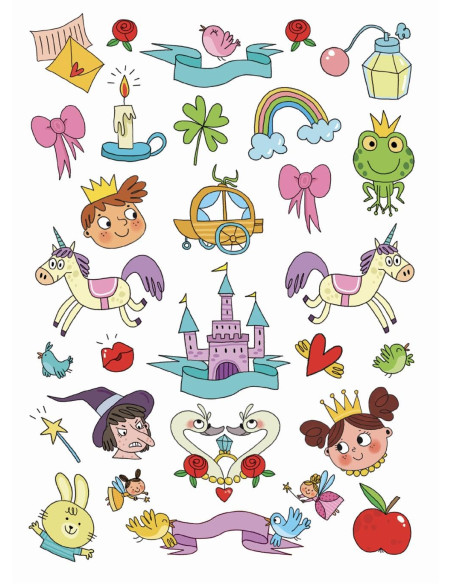 Attività, tatuaggi e stickers Principesse