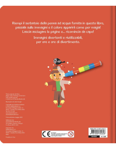 Colora con l'acqua gli animali della fattoria