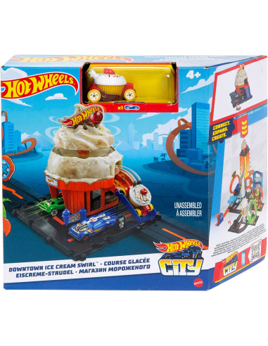 Hot Wheels City - Gelateria, pista con 1...