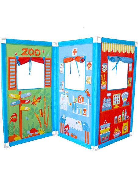 Pop It Up - Zig Zag Set Teatrino con 4 Marionette