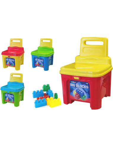 Sedia con costruzioni