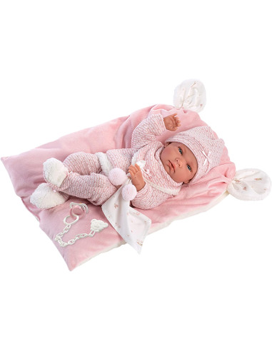 Reborn in Vinile Nica 40cm c/ cuscino