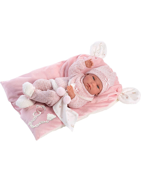 Reborn in Vinile Nica 40cm c/ cuscino