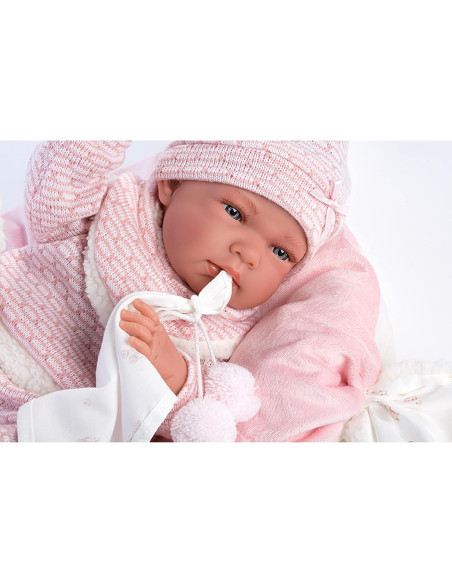 Reborn in Vinile Nica 40cm c/ cuscino