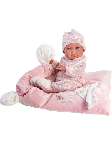 Reborn in Vinile Nica 40cm c/ cuscino