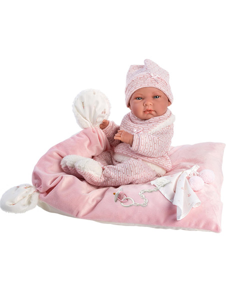 Reborn in Vinile Nica 40cm c/ cuscino