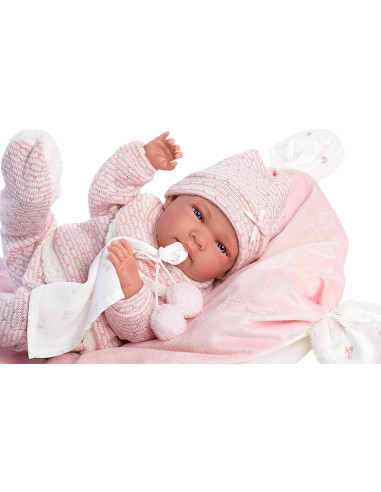 Reborn in Vinile Nica 40cm c/ cuscino