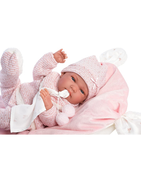 Reborn in Vinile Nica 40cm c/ cuscino
