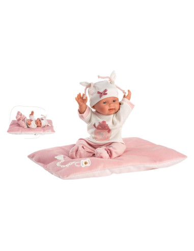 Reborn Bebita in vinile 26 cm c/ cuscino