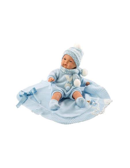 Reborn Joel 38cm C/ Copertina Azzurra