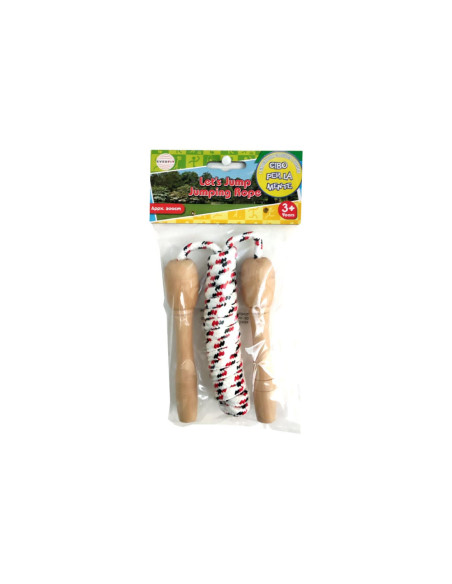 Corda da salto c/ manici in legno