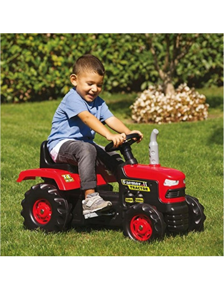 Trattore Famer II a pedali rosso