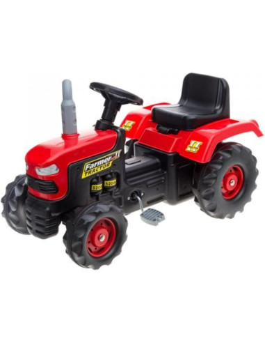 Trattore Famer II a pedali rosso