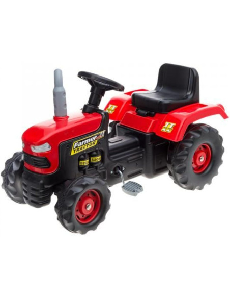 Trattore Famer II a pedali rosso