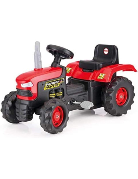 Trattore Famer II a pedali rosso