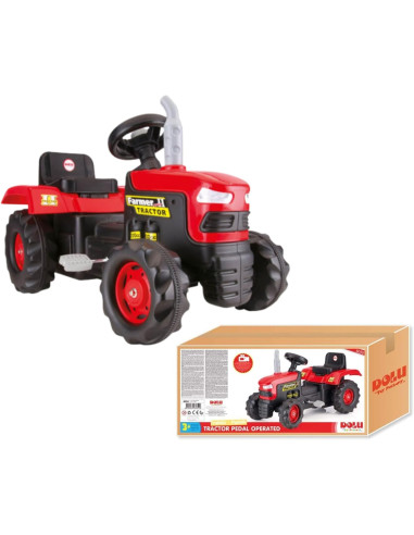Trattore Famer II a pedali rosso