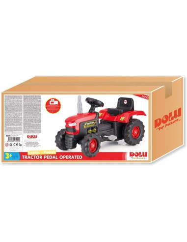 Trattore Famer II a pedali rosso