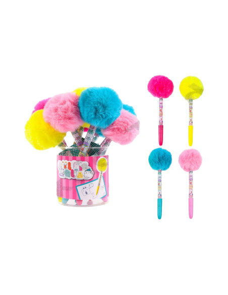 Cubie Squad Penna Cristal Pom Pom 4 ass.ti