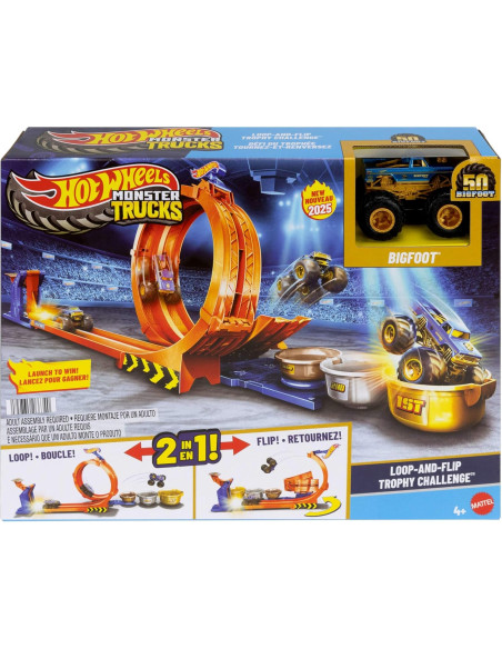 Hot Wheels Monster Truck Trofeo Salti Acrobatic