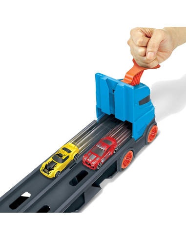 Hot Wheels 2in1 Camion Trasportatore e Pista...