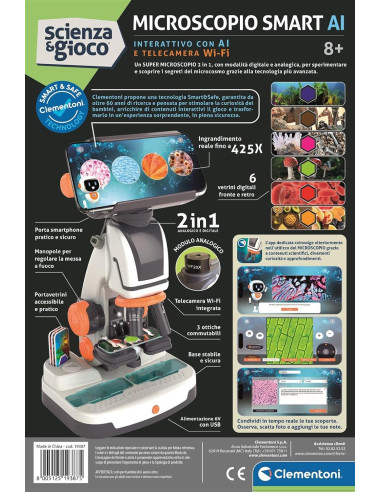 Microscopio interattivo digitale con A.I. e...